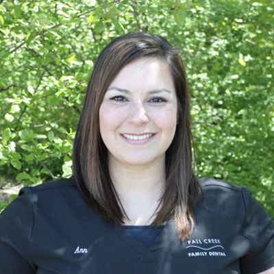 A headshot of ann, a Front Office at Fall Creek Family Dental.
